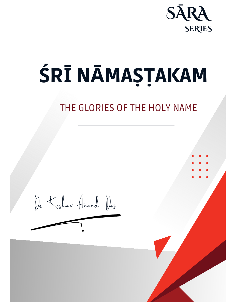 Sri Namashtakam by Dr. Keshav Anand Das - English edition book cover